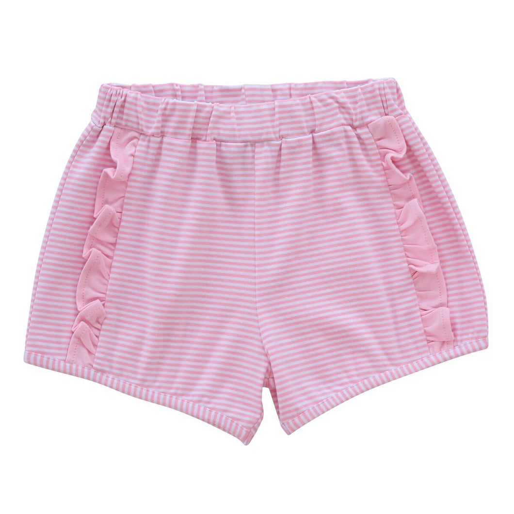 Hadley Shorts-Light Pink Stripe