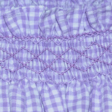 Load image into Gallery viewer, Charlotte Gingham Lavender Bloomer Set
