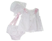 Load image into Gallery viewer, Swiss Dot Baby Bloomers Set
