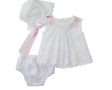 Load image into Gallery viewer, Swiss Dot Baby Bloomers Set
