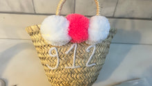 Load image into Gallery viewer, White and Pink Mini Pom Pom Bag- 912
