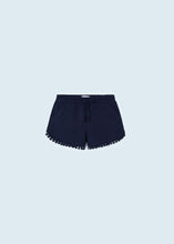 Load image into Gallery viewer, Chenille Sustainable Cotton Shorts Girl- Navy
