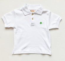 Load image into Gallery viewer, Shamrock Polo Short Sleeve White
